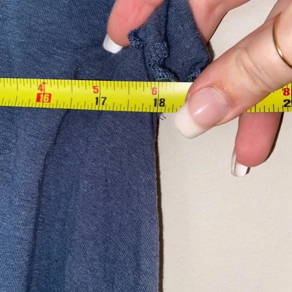 Free People Bittersweet Cold Shoulder Blue Top Size: Small - Picture 8 of 9